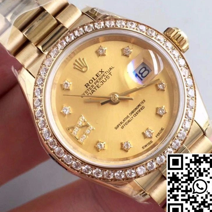 28MM Lady Dial 279138RBR Gold Rolex Yellow Datejust Champagne 0830